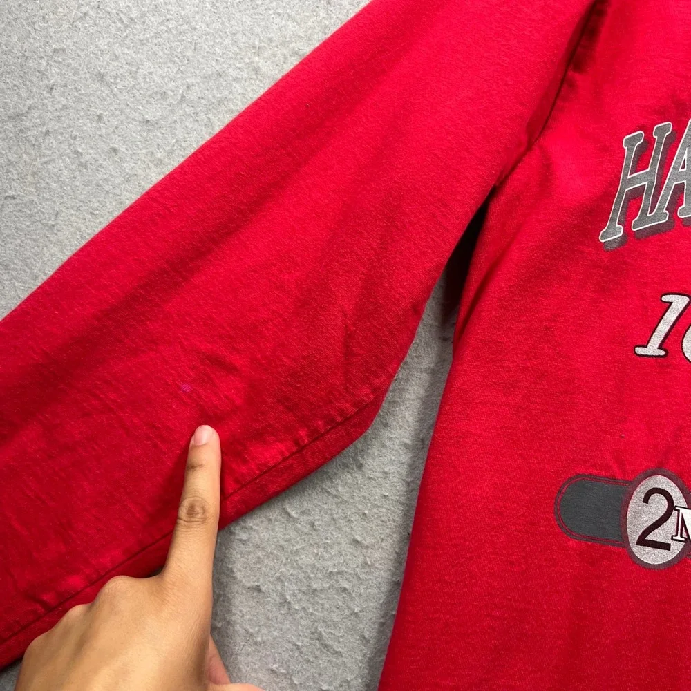 Harley Davidson 100th Anniversary Milwaukee Long Sleeve Shirt Red Mens Medium